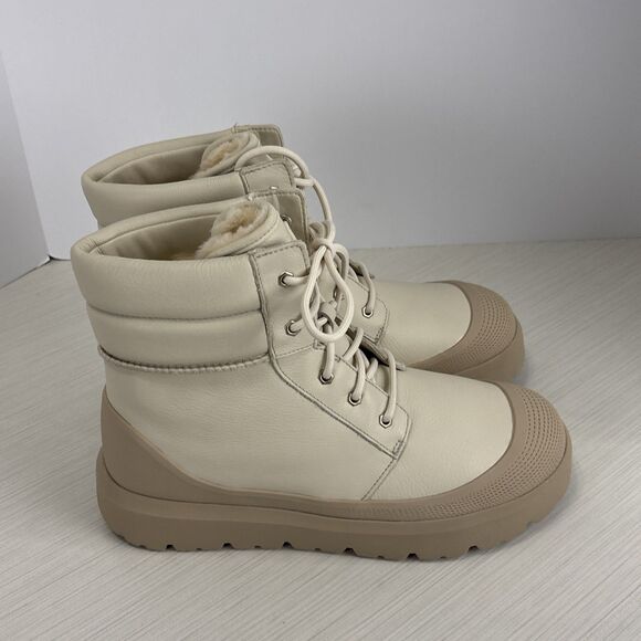 UGG UNISEX NEUMEL HIGH WEATHER HYBRID BIRCH /WHITE PEPPER BOOTS MEN SIZE 12 NEW - Picture 6 of 8